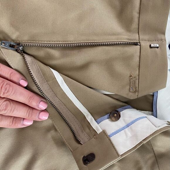 Lands’ End Classic Clothing Traditional Fit Tan Pants Chinos Size 40 - Picture 8 of 12